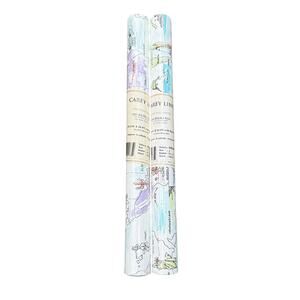Carey Lind Wallpaper Map Travel Coastal City Style KD0342 One Roll NEW 11 yrds